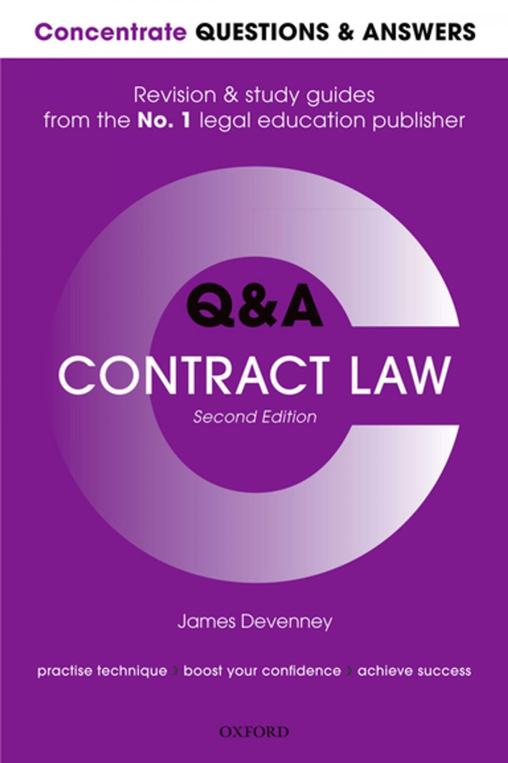 Big bigCover of Concentrate Questions and Answers Contract Law