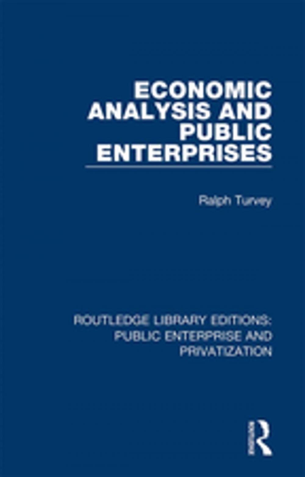 Big bigCover of Economic Analysis and Public Enterprises