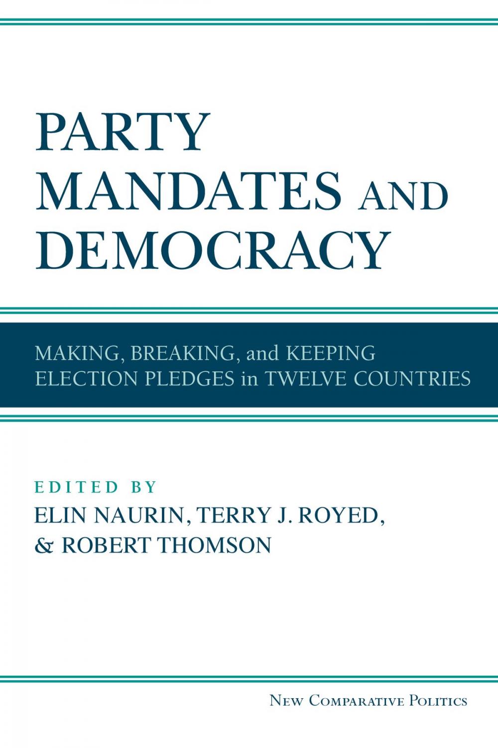 Big bigCover of Party Mandates and Democracy