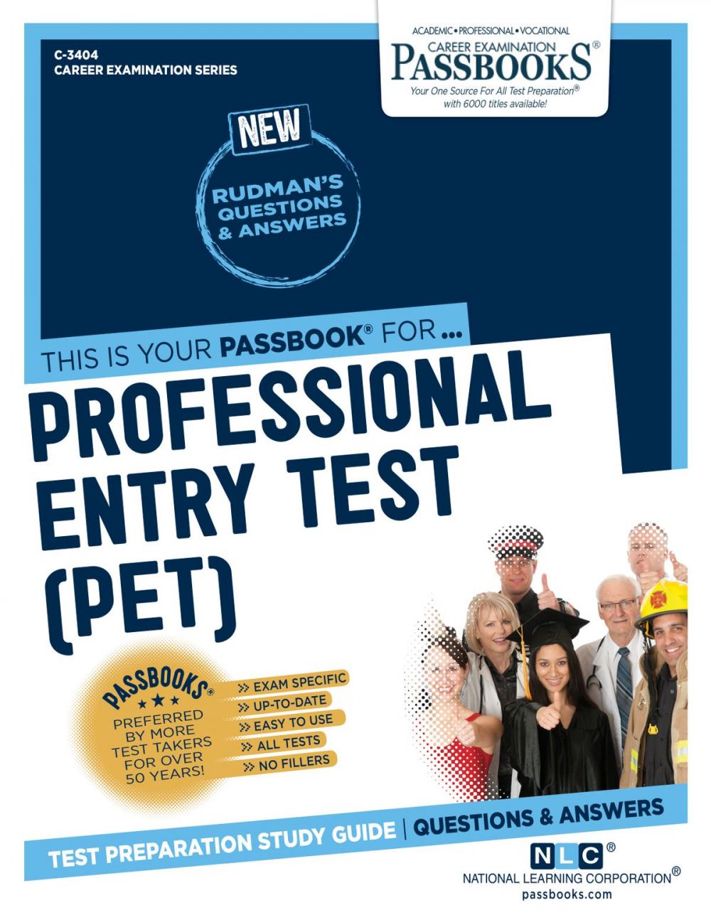 Big bigCover of Professional Entry Test (PET)