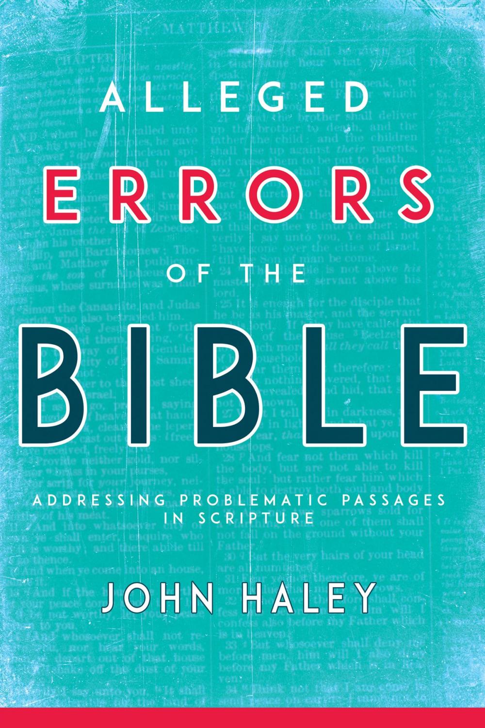 Big bigCover of Alleged Errors of the Bible