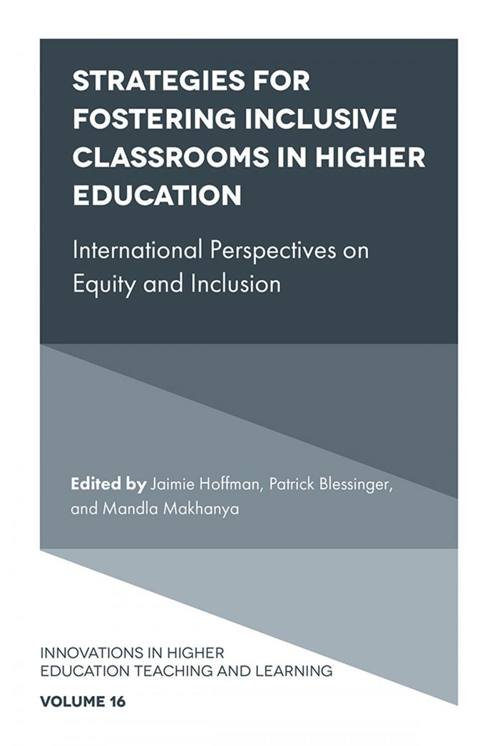 Big bigCover of Strategies for Fostering Inclusive Classrooms in Higher Education