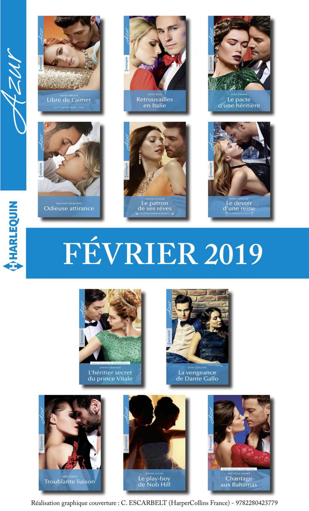 Big bigCover of 11 romans Azur (n° 4048 à 4058 - Février 2019)