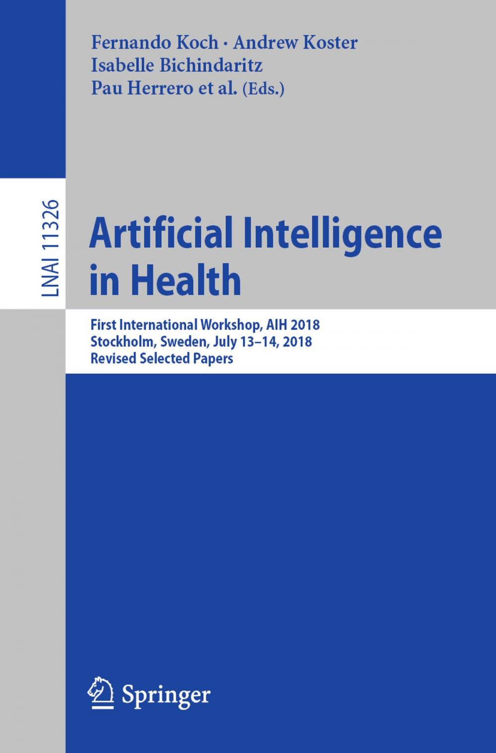 Big bigCover of Artificial Intelligence in Health