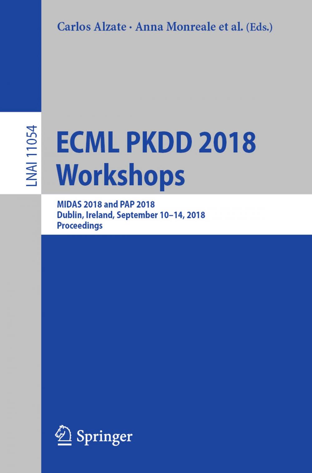 Big bigCover of ECML PKDD 2018 Workshops