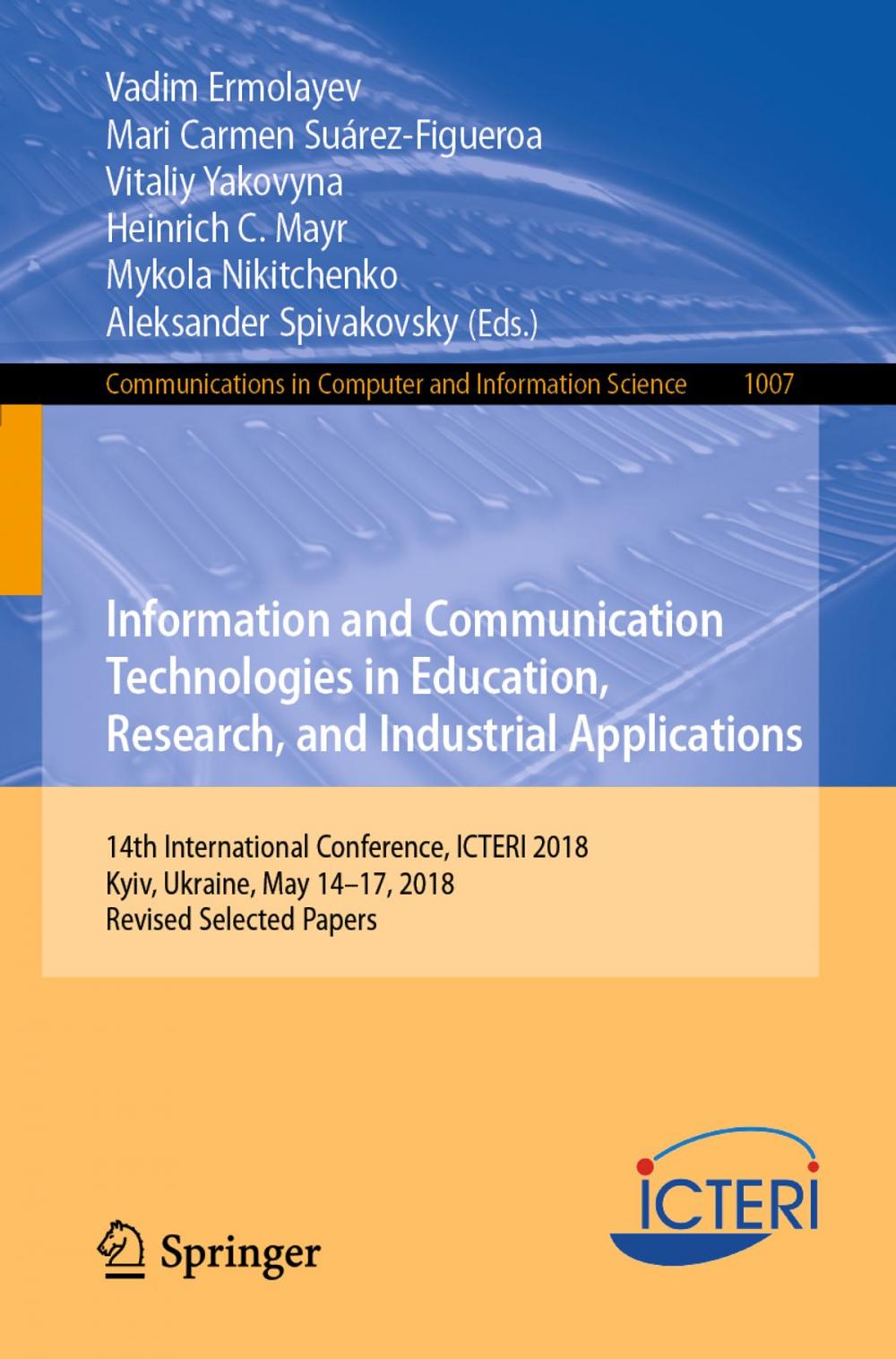 Big bigCover of Information and Communication Technologies in Education, Research, and Industrial Applications