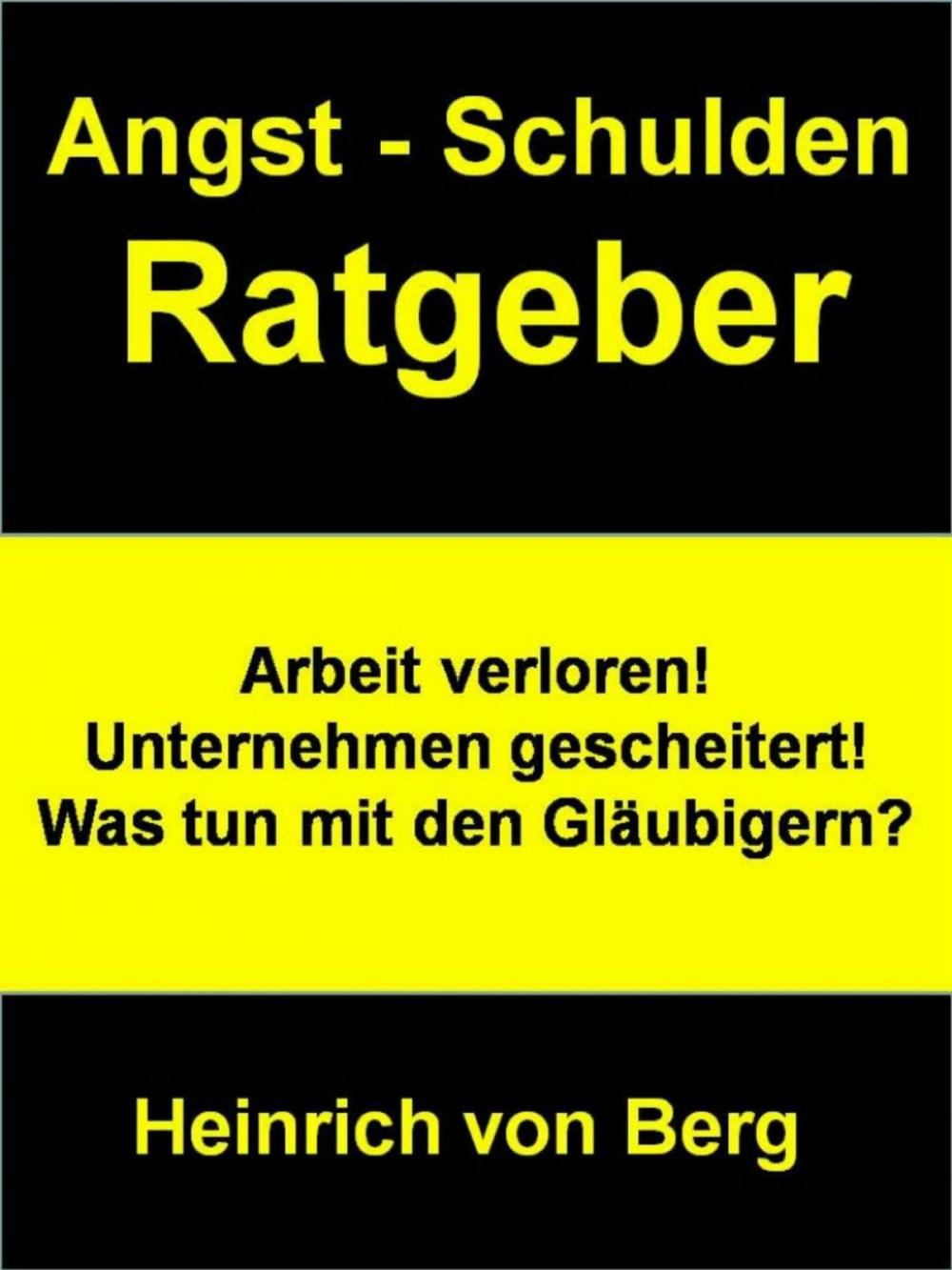 Big bigCover of Angst - Schulden - Ratgeber