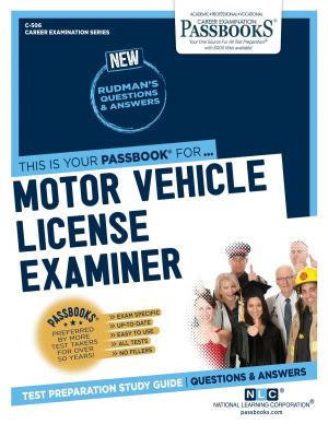 Book cover of Motor Vehicle License Examiner