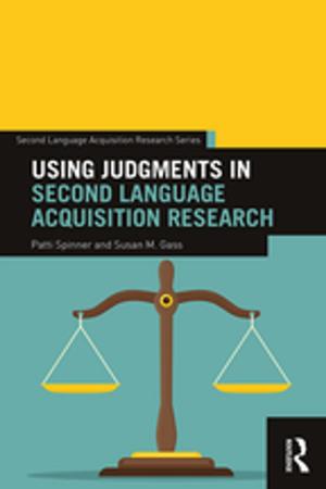 Cover of the book Using Judgments in Second Language Acquisition Research by Michael Eigen