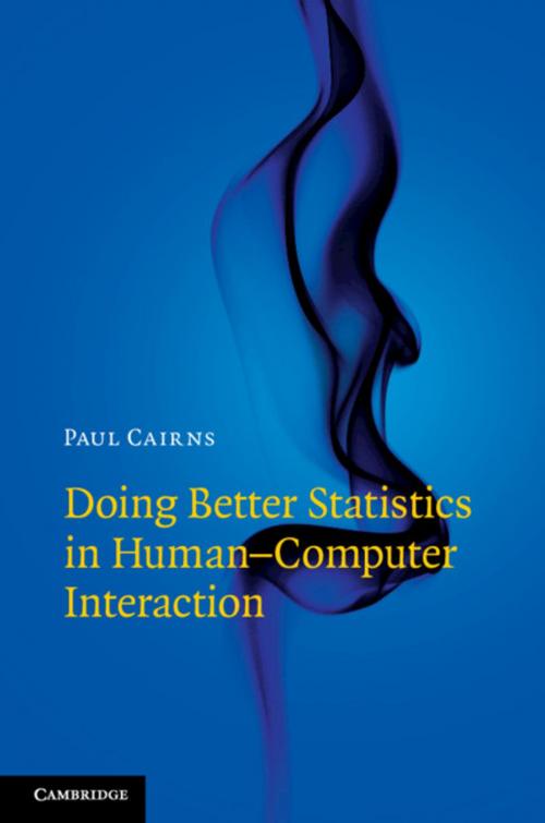 Cover of the book Doing Better Statistics in Human-Computer Interaction by Paul Cairns, Cambridge University Press