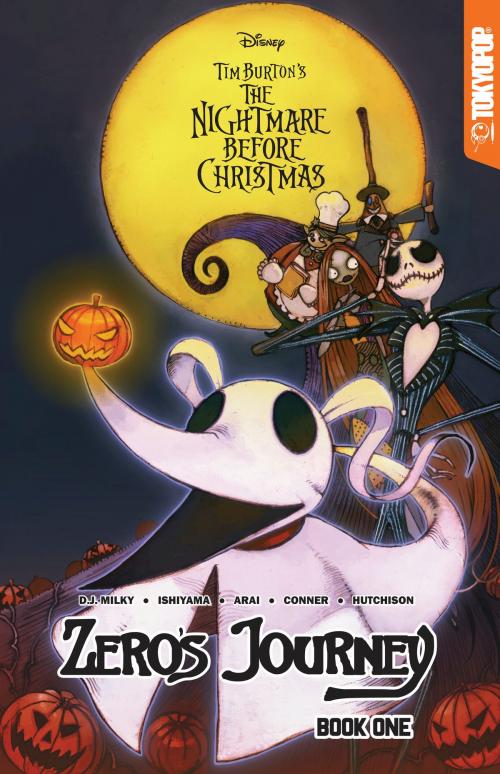 Cover of the book Disney Manga: Tim Burton's The Nightmare Before Christmas -- Zero's Journey GN 1 by D.J. Milky, Dan Conner, Kiyoshi Arai, Kei Ishiyama, David Hutchison, TOKYOPOP