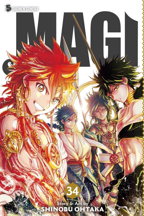 Cover of the book Magi: The Labyrinth of Magic, Vol. 34 by Shinobu Ohtaka, VIZ Media