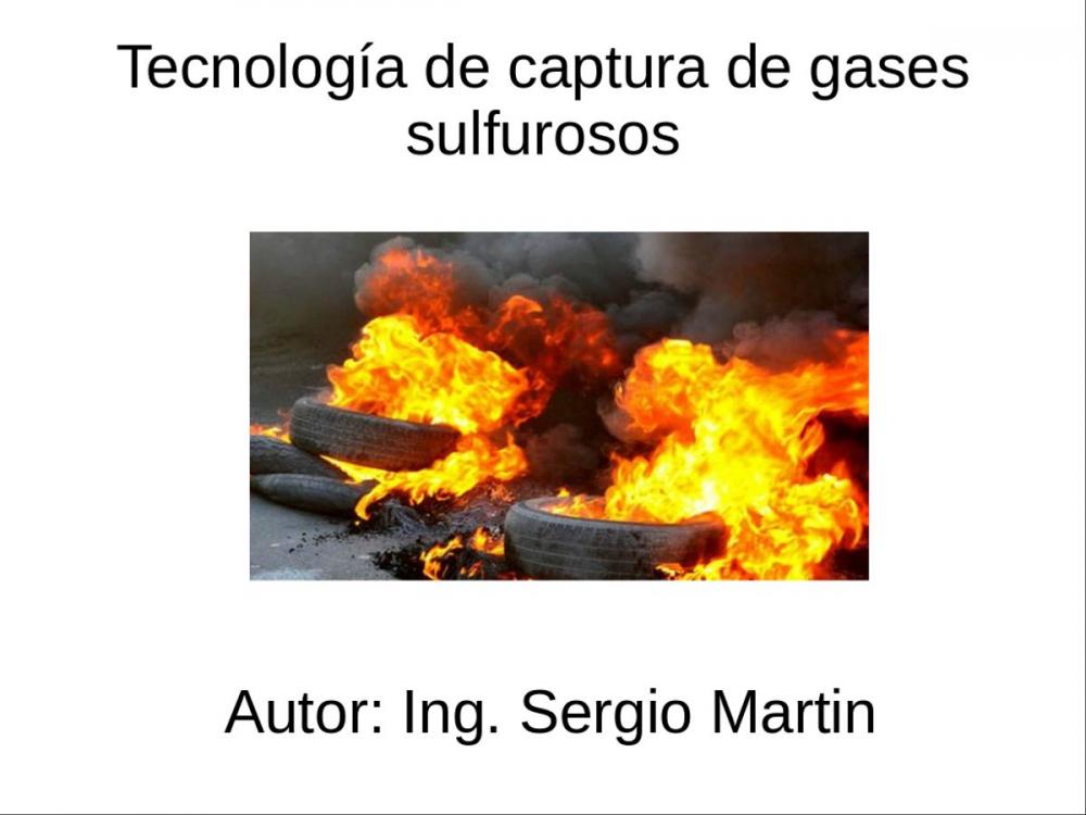 Big bigCover of Tecnología de captura de gases sulfurosos