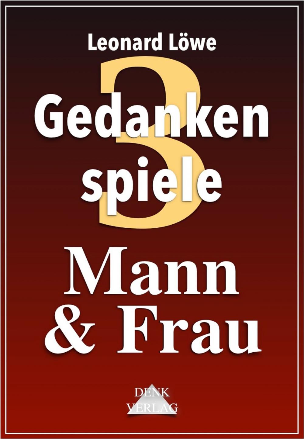 Big bigCover of Gedankenspiele Thema 3: Mann & Frau