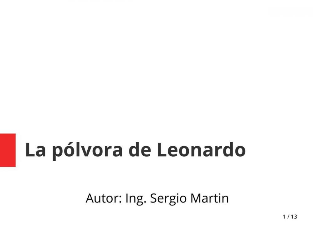 Big bigCover of La pólvora de Leonardo