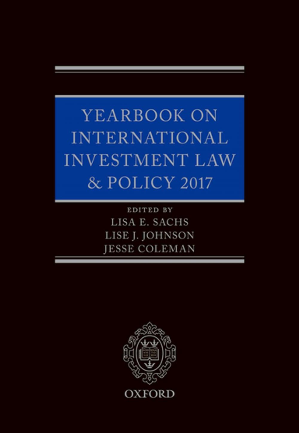 Big bigCover of Yearbook on International Investment Law & Policy 2017