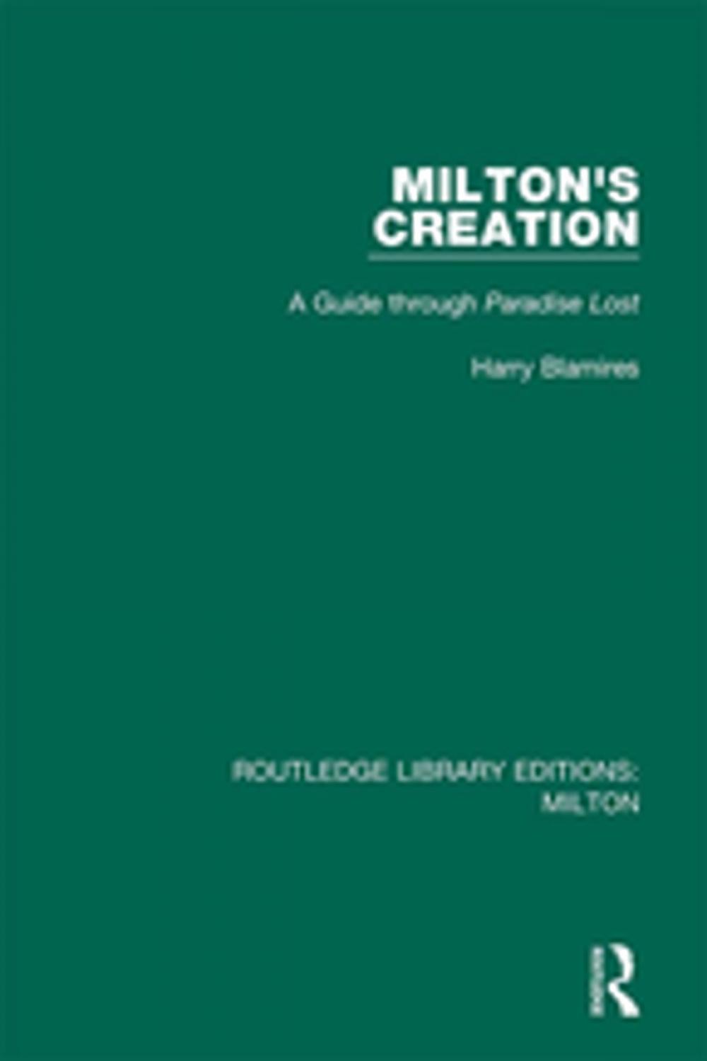 Big bigCover of Milton's Creation