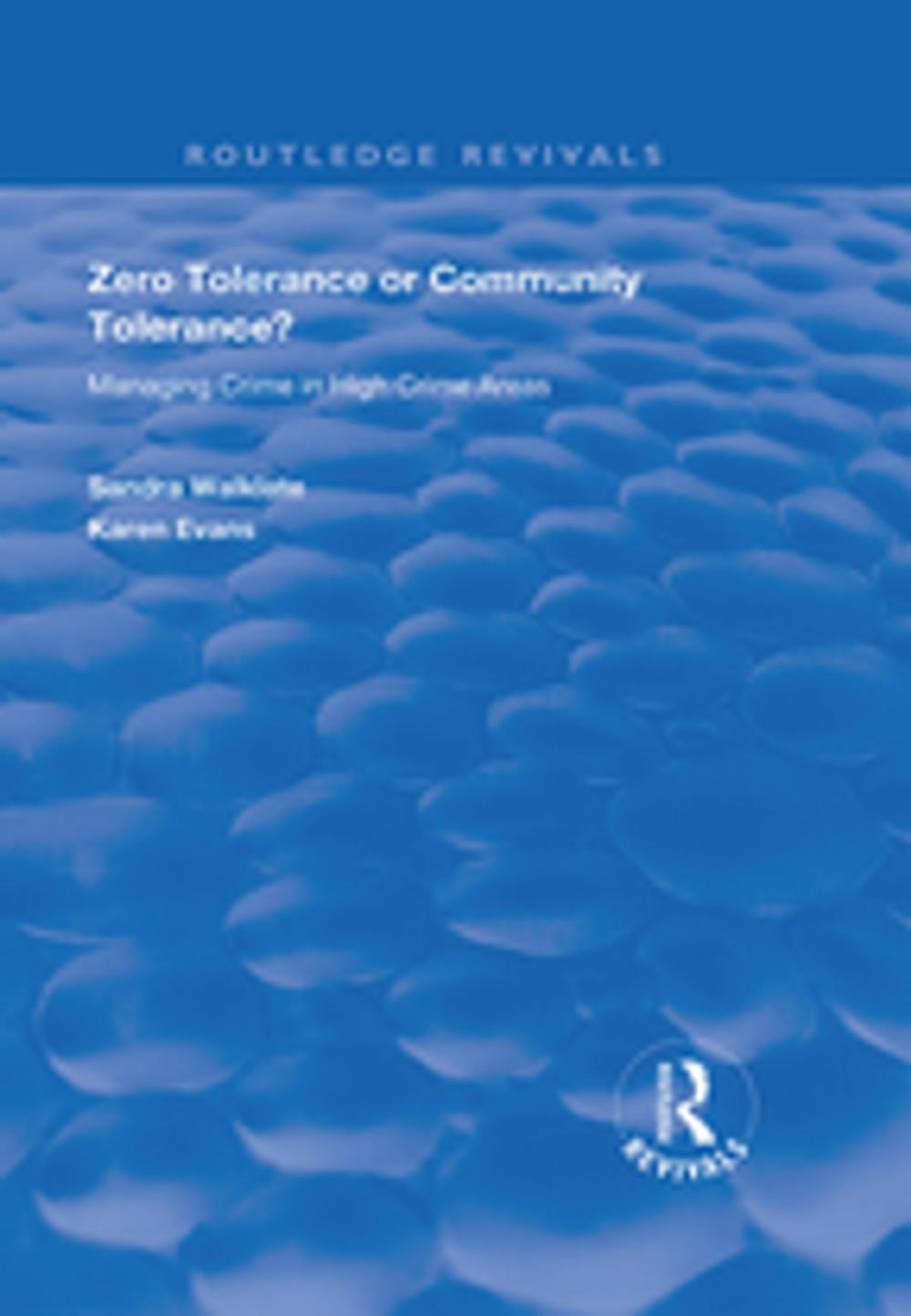 Big bigCover of Zero Tolerance or Community Tolerance?