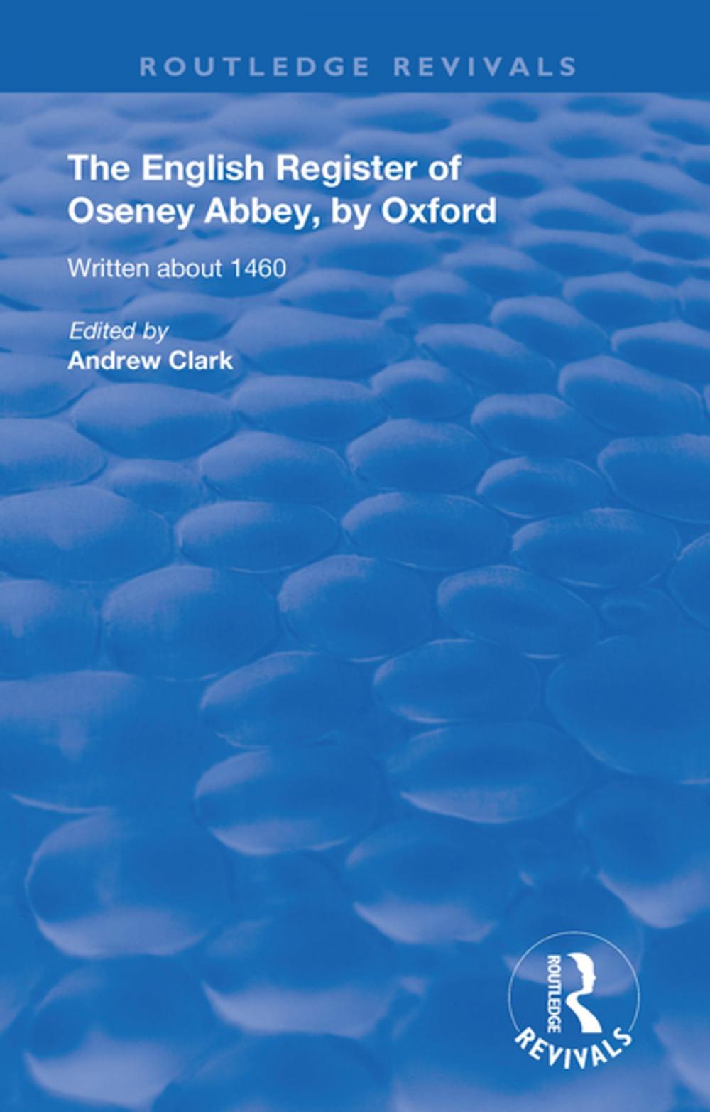 Big bigCover of The English Register of Oseney Abbey, by Oxford