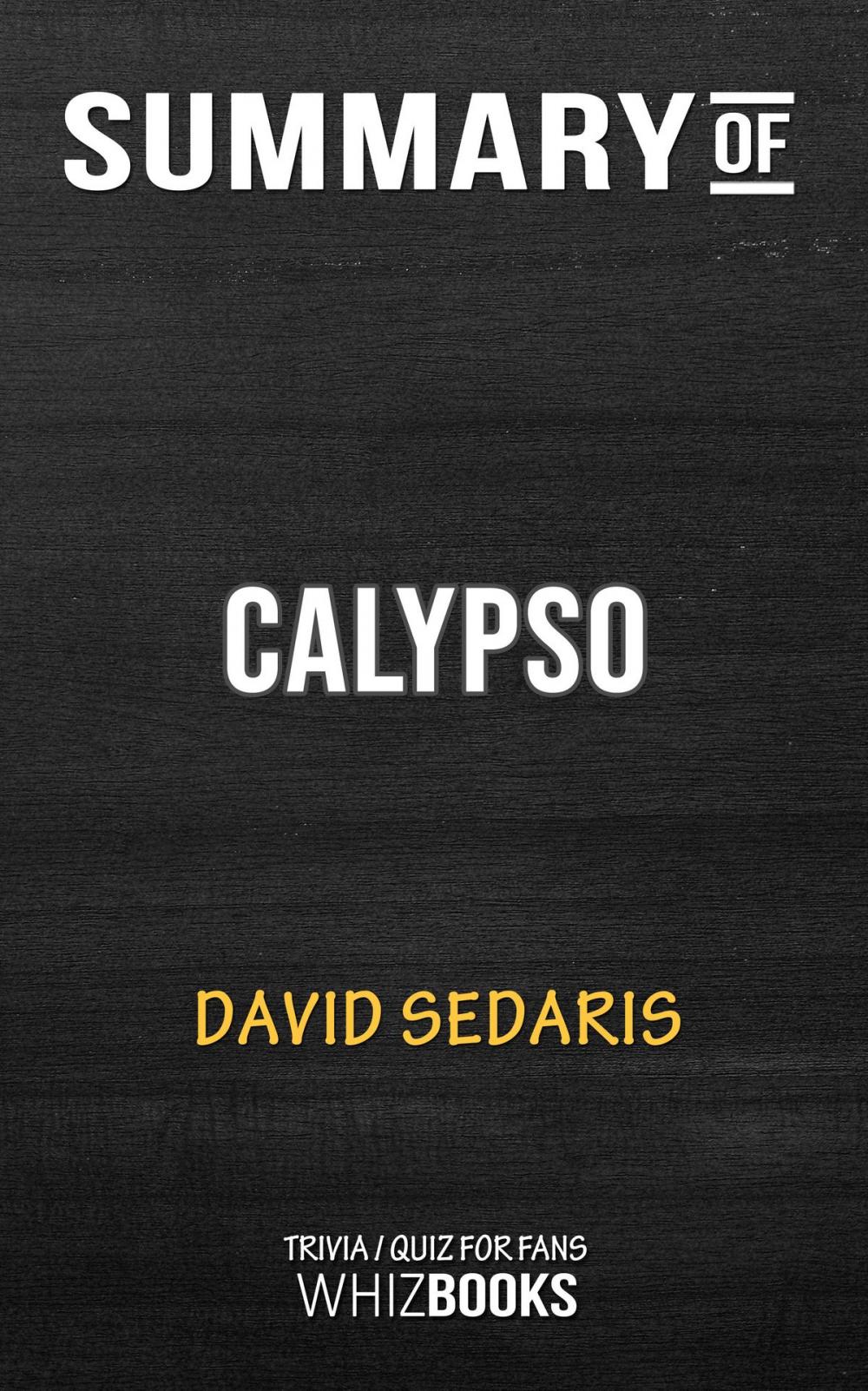 Big bigCover of Summary of Calypso by David Sedaris (Trivia/Quiz for Fans)