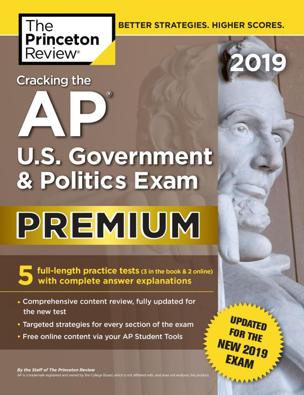 Big bigCover of Cracking the AP U.S. Government & Politics Exam 2019, Premium Edition