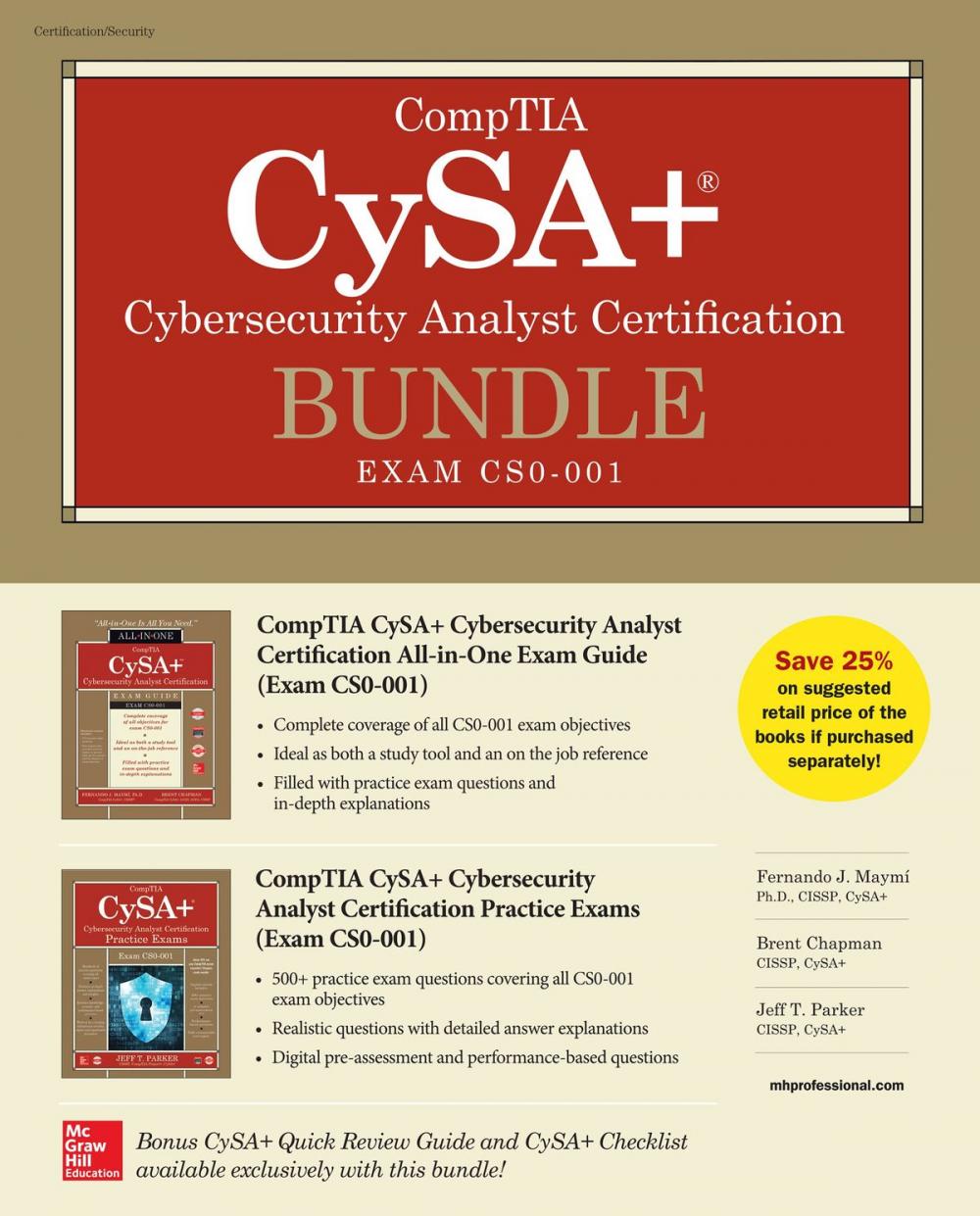 Big bigCover of CompTIA CySA+ Cybersecurity Analyst Certification Bundle (Exam CS0-001)