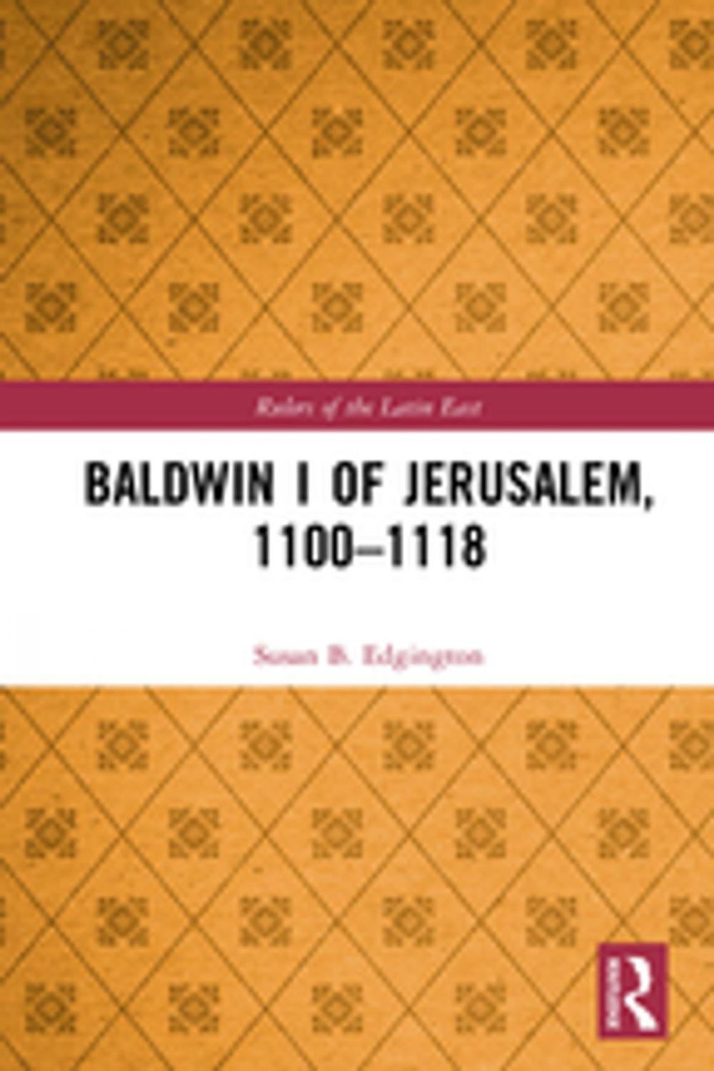 Big bigCover of Baldwin I of Jerusalem, 1100-1118