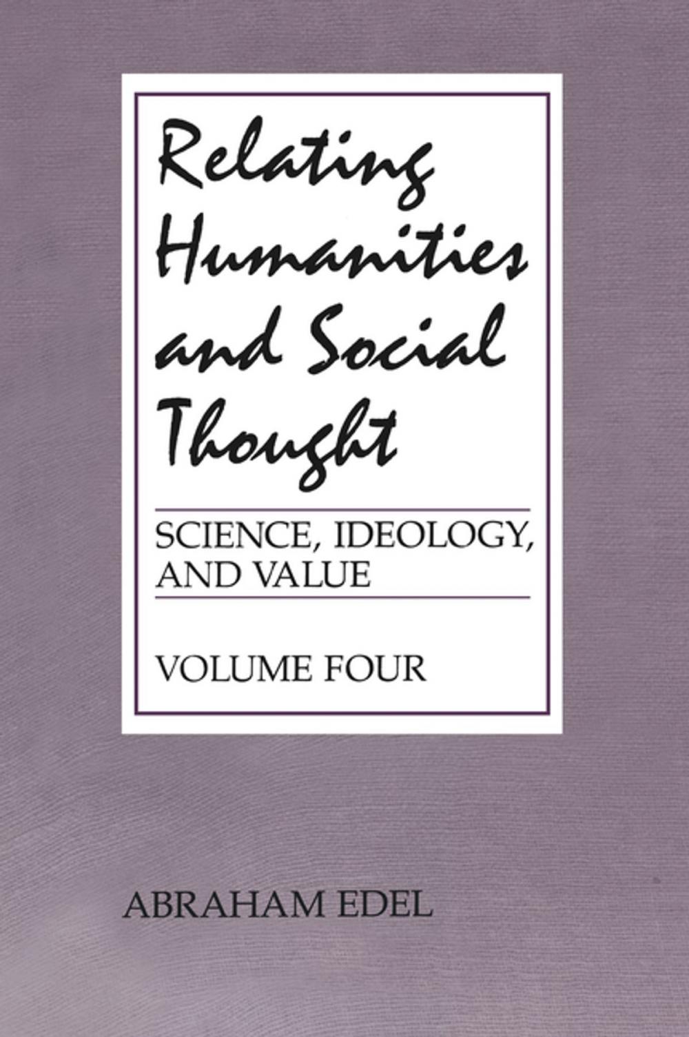 Big bigCover of Relating Humanities and Social Thought