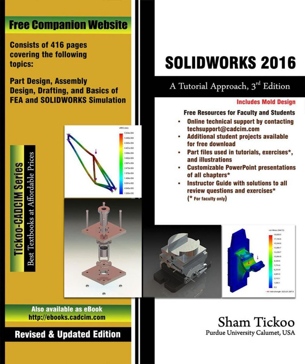 Big bigCover of SOLIDWORKS 2016: A Tutorial Approach, 3rd Edition