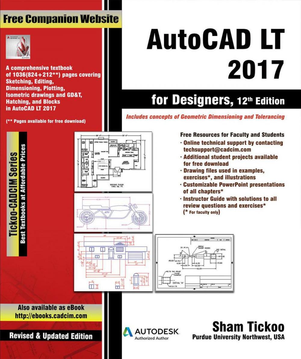 Big bigCover of AutoCAD LT 2017 for Designers, 12th Edition