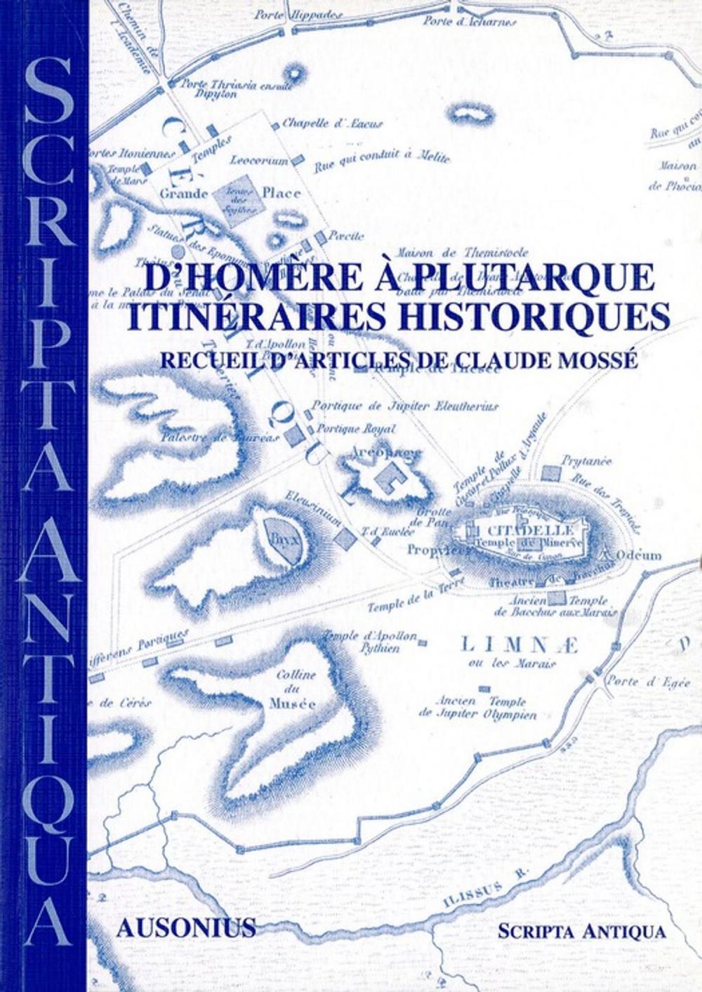 Big bigCover of D'Homère à Plutarque. Itinéraires historiques