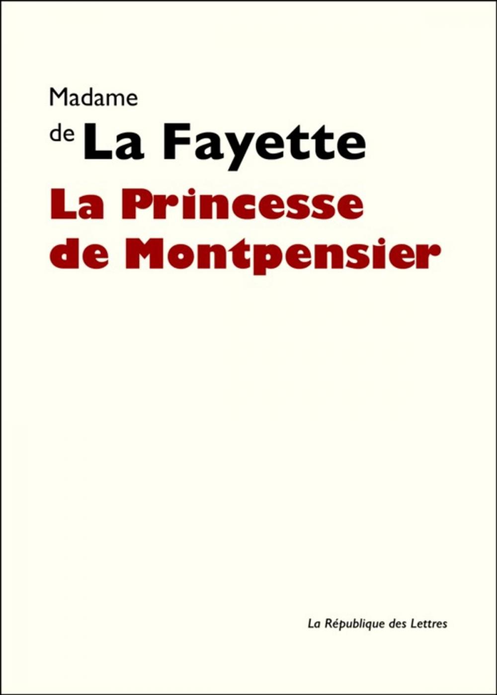 Big bigCover of La Princesse de Montpensier