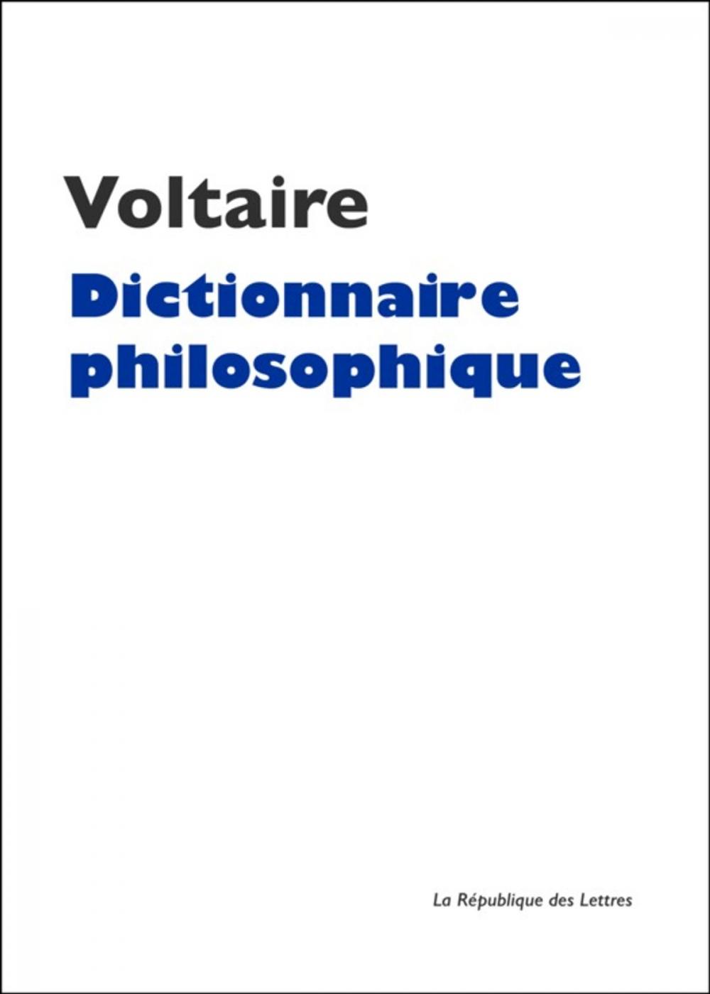 Big bigCover of Dictionnaire philosophique