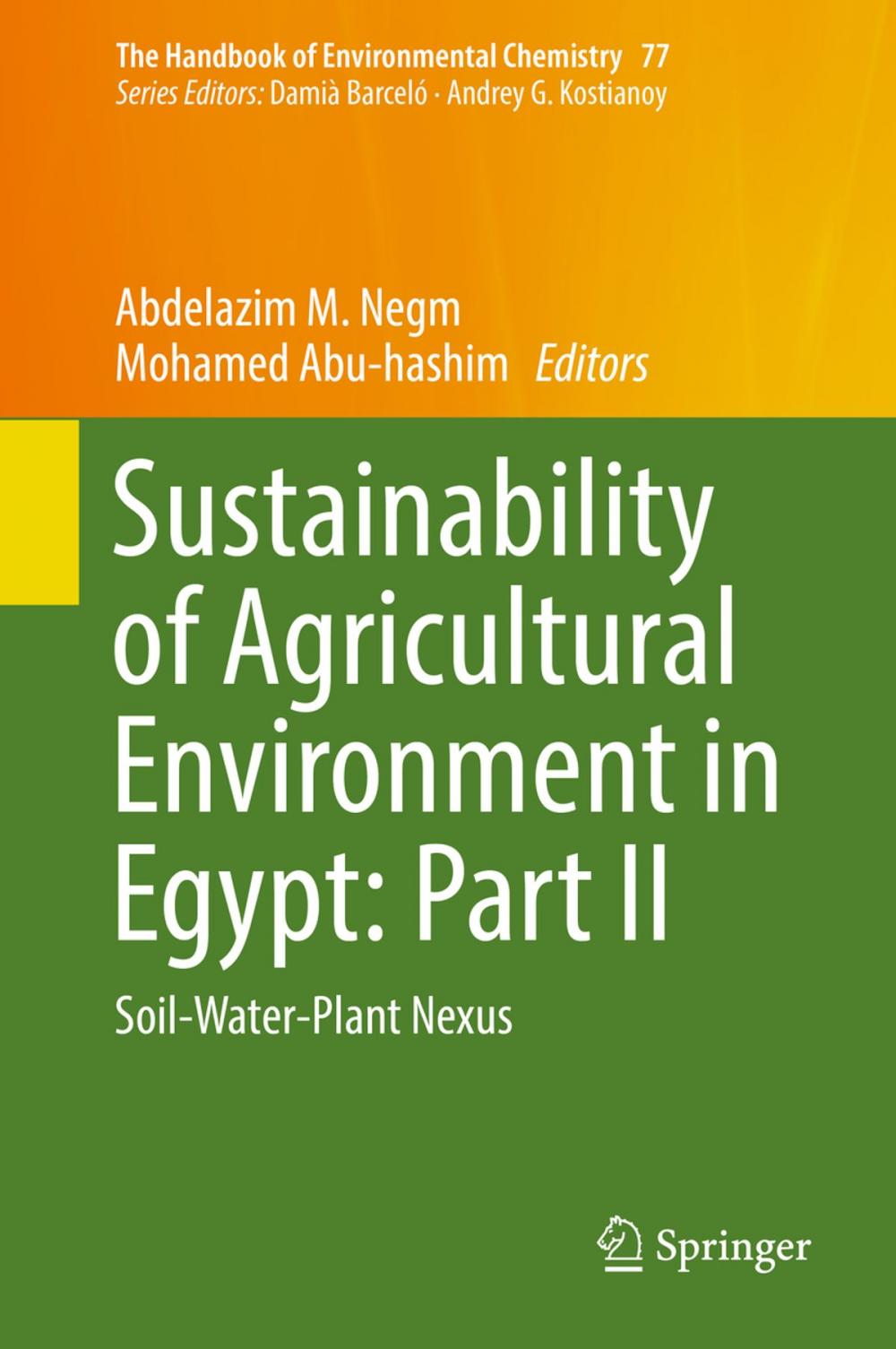 Big bigCover of Sustainability of Agricultural Environment in Egypt: Part II