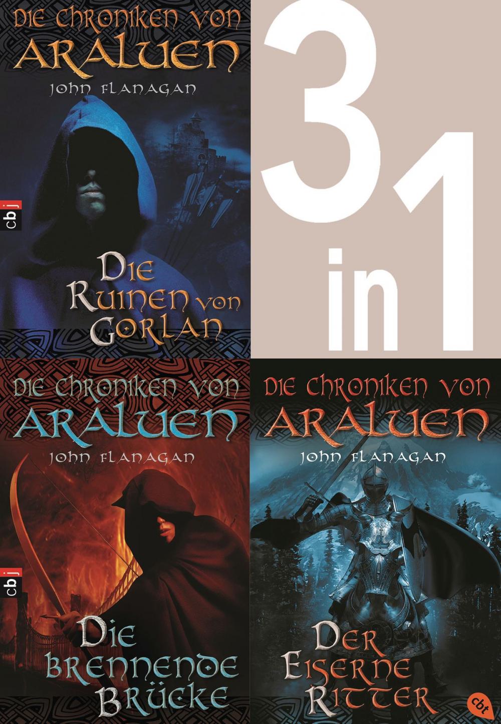 Big bigCover of Die Chroniken von Araluen 1-3: - Die Ruinen von Gorlan / Die brennende Brücke / Der eiserne Ritter (3in1-Bundle)