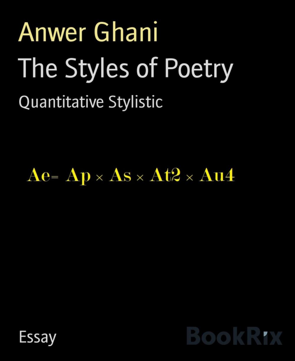 Big bigCover of The Styles of Poetry