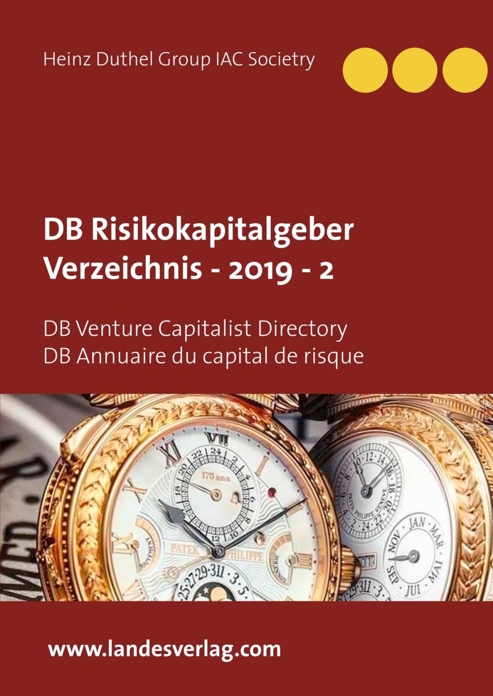 Big bigCover of DB Risikokapitalgeber Verzeichnis - 2019 - 2