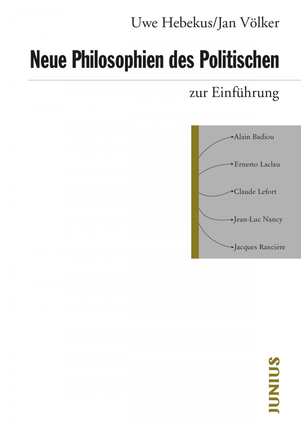 Big bigCover of Neue Philosophien des Politischen zur Einführung