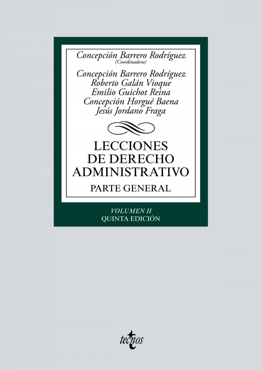 Big bigCover of Lecciones de Derecho Administrativo