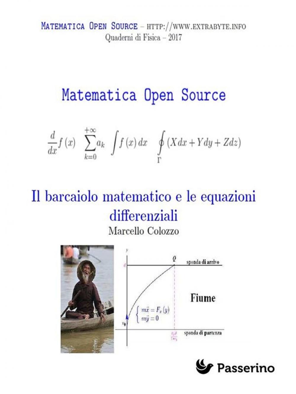 Big bigCover of Il barcaiolo matematico e le equazioni differenziali