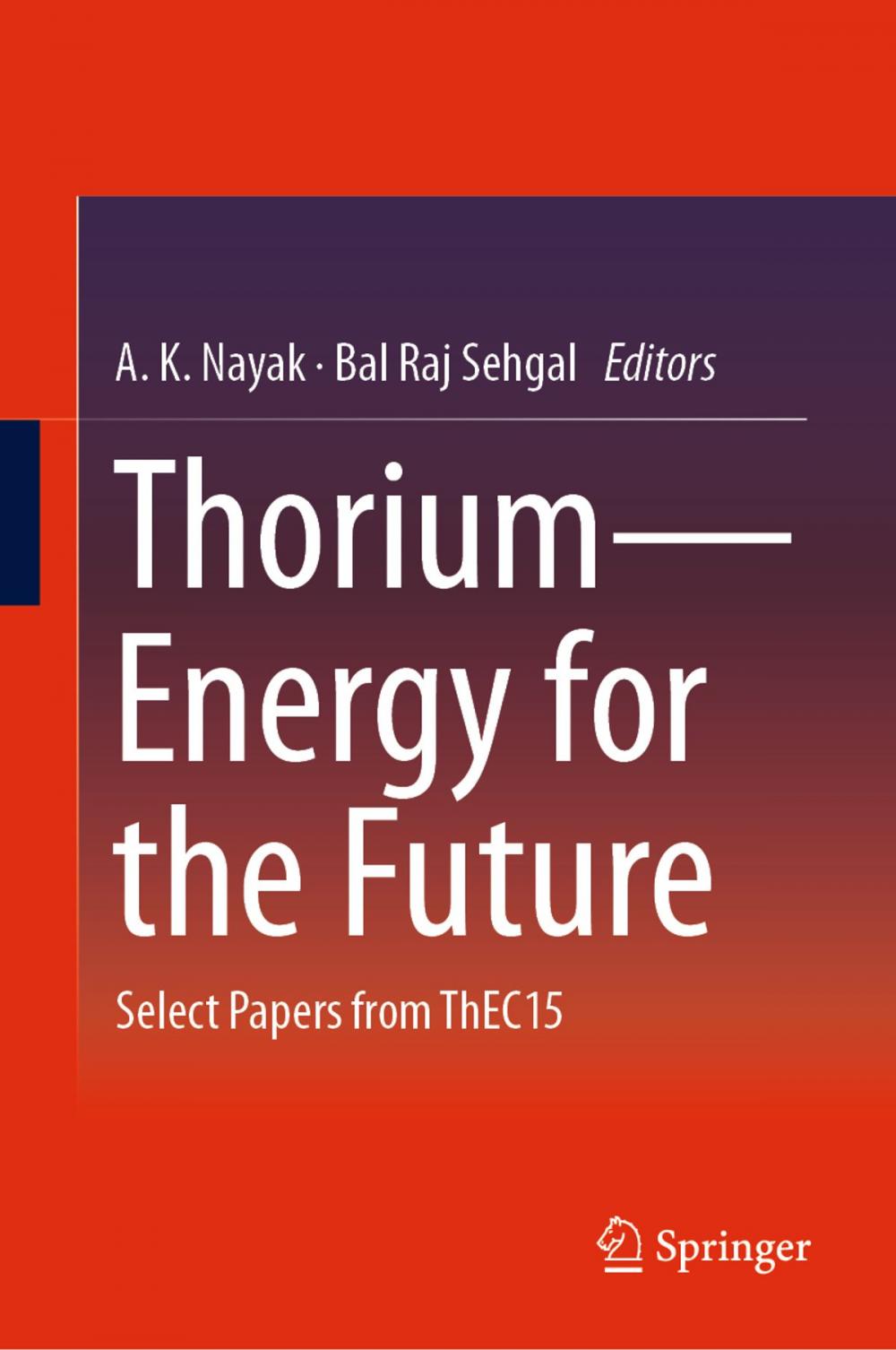 Big bigCover of Thorium—Energy for the Future