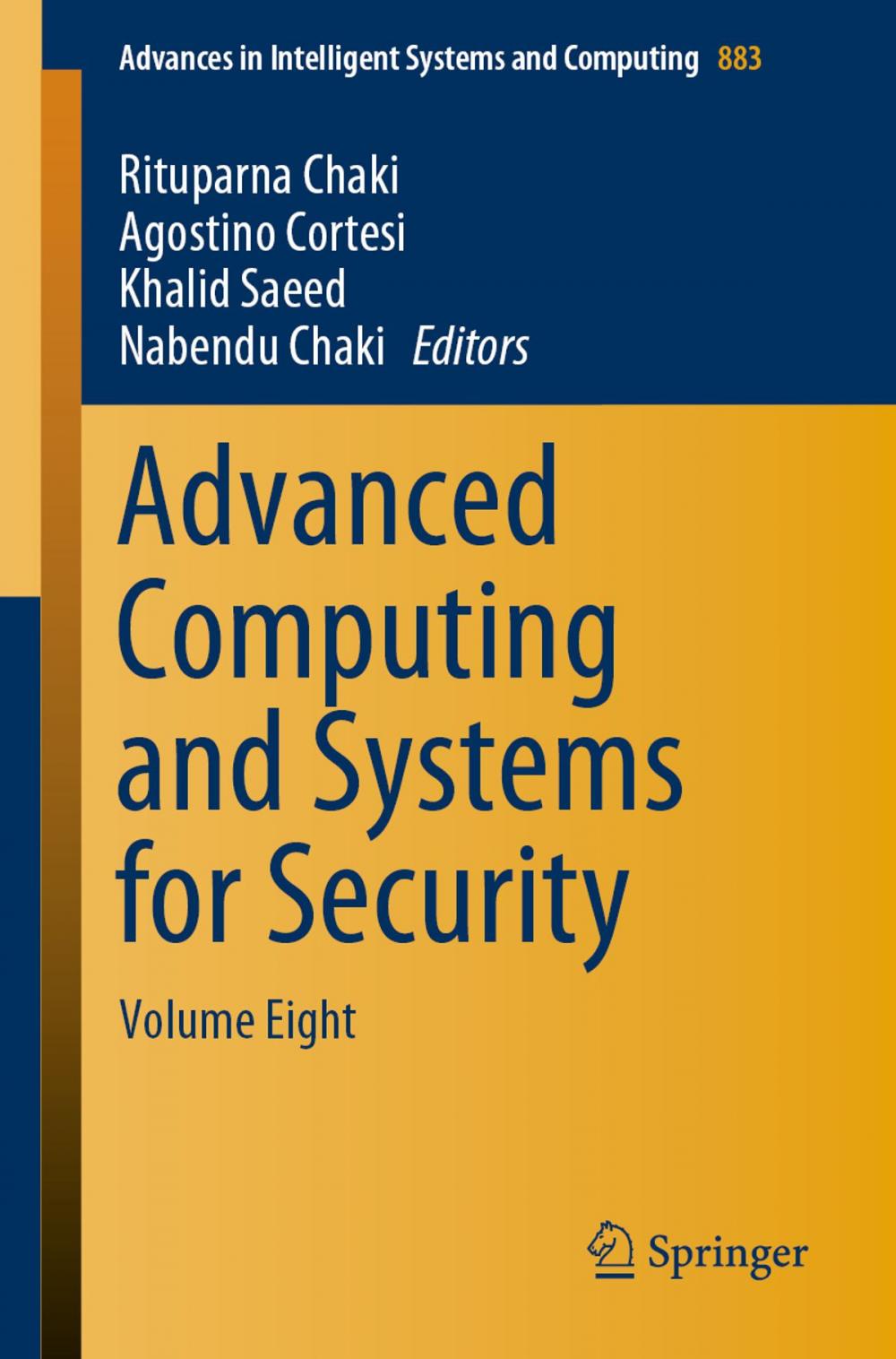 Big bigCover of Advanced Computing and Systems for Security