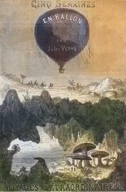 Cover of the book Cinq semaines en ballon by Jules Verne, J. Hetzel (Paris) Date d’édition : 1865