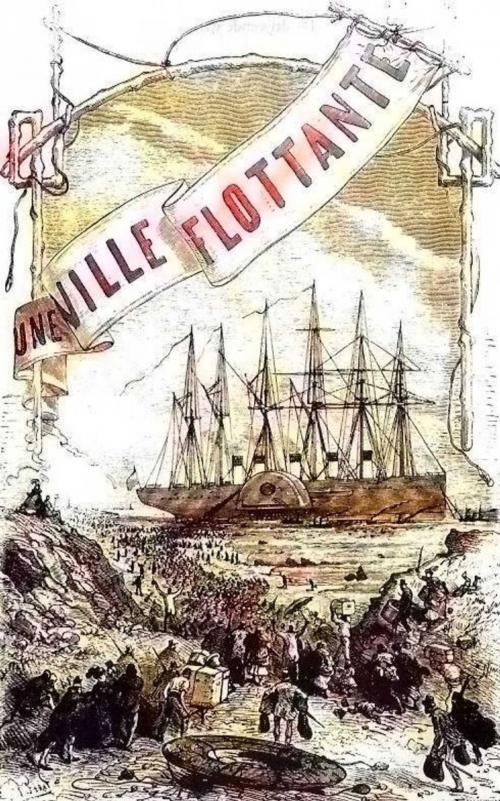 Cover of the book Une ville flottante by Jules Verne, Hetzel, 1871