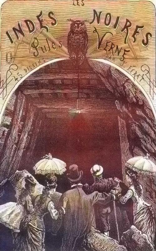 Cover of the book Les Indes noires by Jules Verne, Jules Férat, Hetzel, Paris, 1877