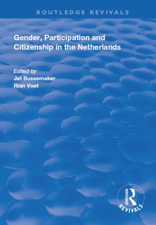 Cover of the book Gender, Participation and Citizenship in the Netherlands by , Taylor and Francis
