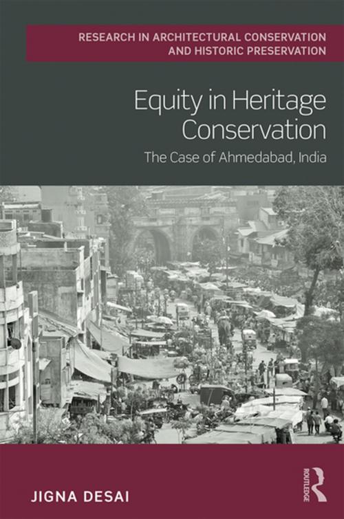 Cover of the book Equity in Heritage Conservation by Jigna Desai, Taylor and Francis