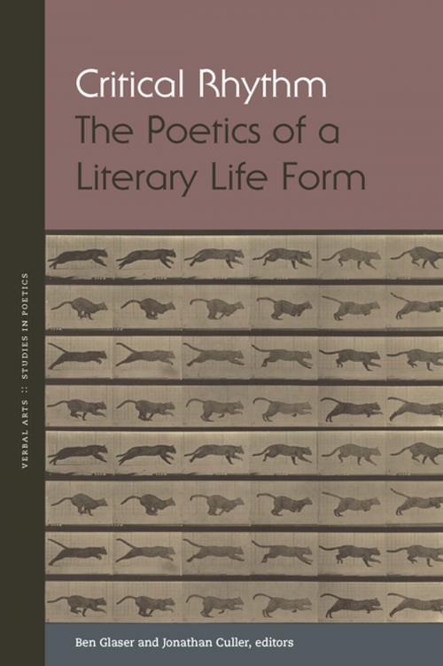 Cover of the book Critical Rhythm by Derek Attridge, Jonathan Culler, Class of 1916 Professor of English and Comparative Literature, Ben Glaser, Assistant Professor of English, Simon Jarvis, David Nowell Smith, Haun Saussy, Tom Cable, Natalie Gerber, Virginia Jackson, Ewan Jones, Meredith Martin, Yopie Prins, Erin Kappeler, Fordham University Press