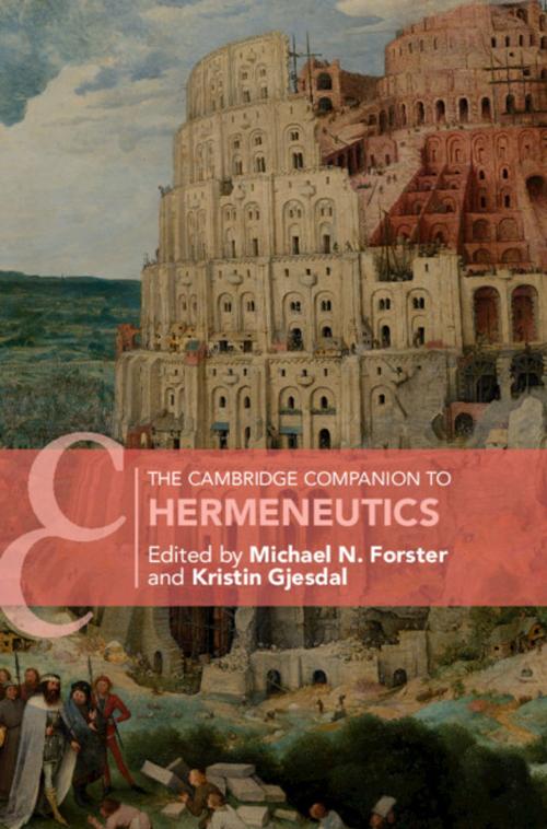 Cover of the book The Cambridge Companion to Hermeneutics by , Cambridge University Press