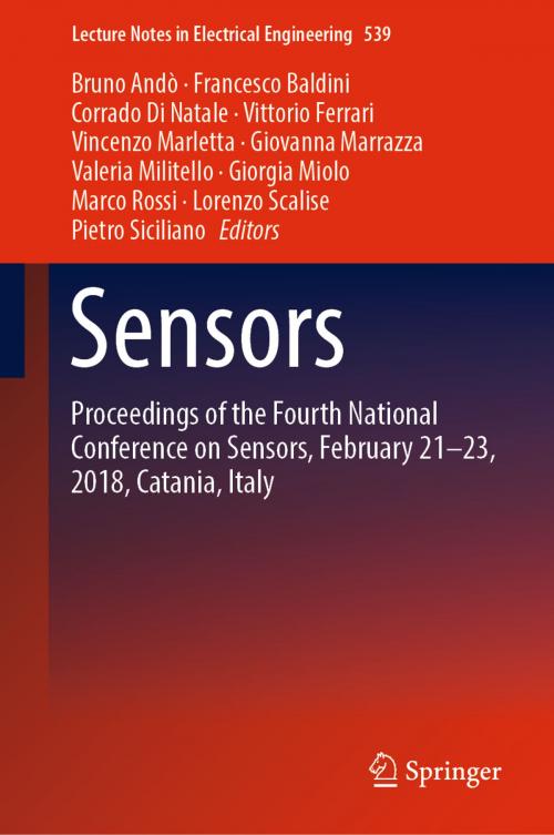 Cover of the book Sensors by , Springer International Publishing